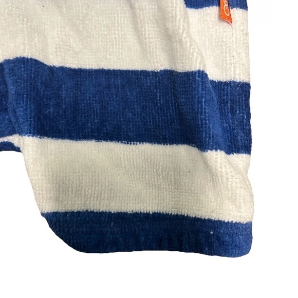 Magnificent Baby Blue And White Terry Cloth Romper Size 6 Months Magnetic - Picture 2 of 3